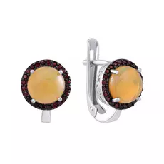 Серьги с английским замком из серебра G0-2_SR_OP_002_WG