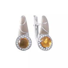 Серьги с английским замком из серебра EN-06_SR_OP_WENAM_001_WG