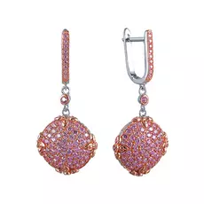 Серьги с английским замком из серебра E26540-2_SR_002_WG