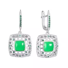 Серьги с английским замком из серебра KE0656_SR_AG_001_WG