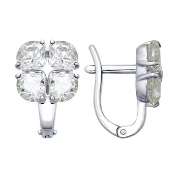 Серьги с английским замком из серебра 89020089