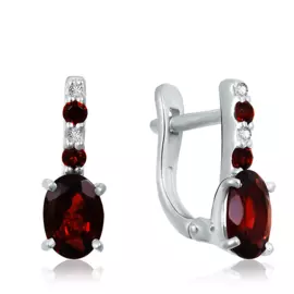 Серьги с английским замком из серебра 92021200