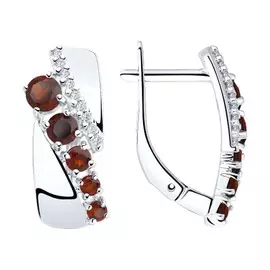 Серьги с английским замком из серебра 92022050