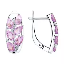 Серьги с английским замком из серебра 92022068