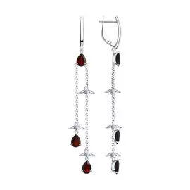 Серьги с английским замком из серебра 92022247