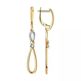 Серьги с английским замком из серебра 93020960