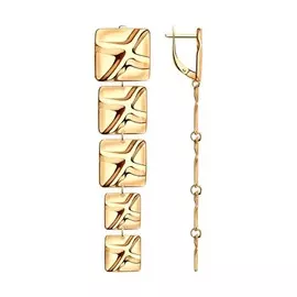 Серьги с английским замком из серебра 93020996