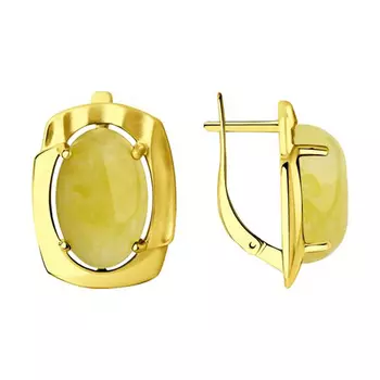 Серьги с английским замком из серебра 93-320-00332-1