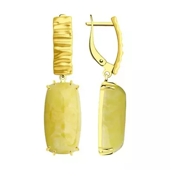 Серьги с английским замком из серебра 93-321-00339-1