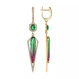 Серьги с английским замком из серебра 93-321-00501-1