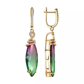 Серьги с английским замком из серебра 93-321-00502-1