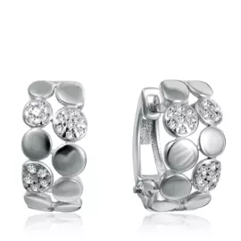 Серьги с английским замком из серебра 94020206