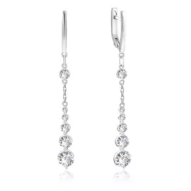 Серьги с английским замком из серебра 94020517