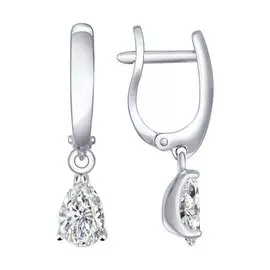 Серьги с английским замком из серебра 94021997