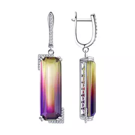 Серьги с английским замком из серебра 94-321-00503-1