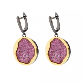 Серьги с английским замком из серебра AY-E00117-X-BY-Pin-X-X