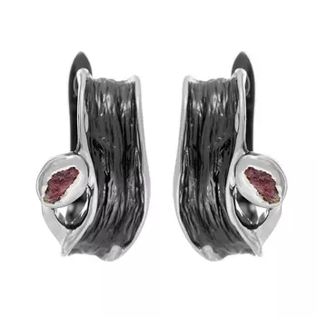 Серьги с английским замком из серебра AY-E00150-X-WB-Pin-X-X