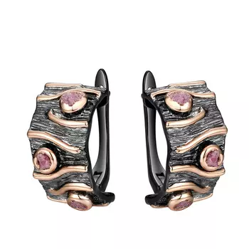 Серьги с английским замком из серебра AY-E00152-X-BG-Pin-X-X