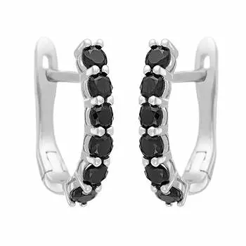 Серьги с английским замком из серебра CZ-E00684-X-W-X-X-B