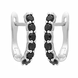 Серьги с английским замком из серебра CZ-E00684-X-W-X-X-B