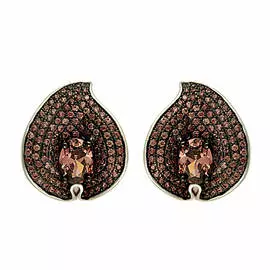 Серьги с английским замком из серебра CZ-E02367-X-WB-DB-X-DB