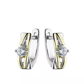 Серьги с английским замком из серебра FYE7666