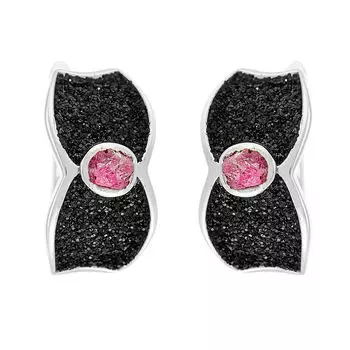 Серьги с английским замком из серебра Gl-E00145-X-W-Pin-X-B