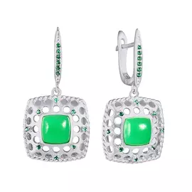 Серьги с английским замком из серебра KE0656_SR_AG_001_WG