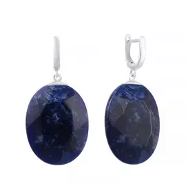 Серьги с английским замком из серебра ME1319_SR_CD_WG