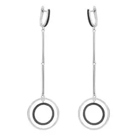 Серьги с английским замком из серебра MP-E00500-X-W-X-X-B