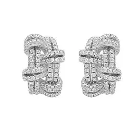 Серьги с английским замком из серебра MP-E00968-X-W-X-X-W