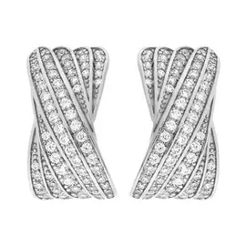 Серьги с английским замком из серебра MP-E01204-X-W-X-X-W