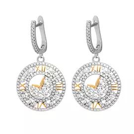 Серьги с английским замком из серебра MP-E01592-X-WY-X-X-W