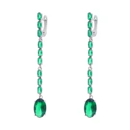 Серьги с английским замком из серебра PD-E00338-X-W-EG-X-X