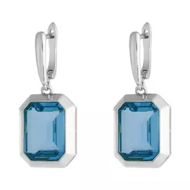 Серьги с английским замком из серебра PD-E00558-X-W-LBG-X-X