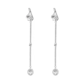 Серьги с английским замком из серебра PD-E01143-X-W-W-X-W