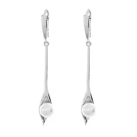 Серьги с английским замком из серебра PI-E01306-X-W-PS-X-X