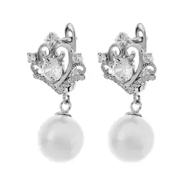 Серьги с английским замком из серебра PI-E01374-X-W-PS-X-W