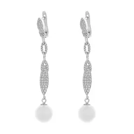 Серьги с английским замком из серебра PI-E01390-X-W-PN-X-W