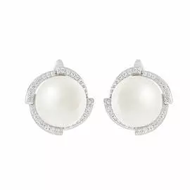 Серьги с английским замком из серебра PI-E02298-X-W-PN-X-W