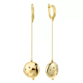 Серьги с английским замком из серебра RB-E316-1-X-L-X-X-W