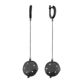 Серьги с английским замком из серебра RB-E316-4-X-B-X-X-W