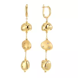 Серьги с английским замком из серебра RB-E326-1-X-L-X-X-W