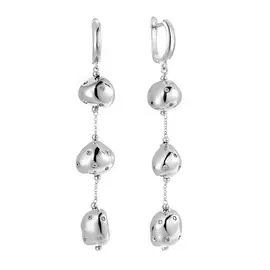 Серьги с английским замком из серебра RB-E326-3-X-W-X-X-W