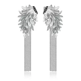 Серьги с английским замком из серебра С-15018