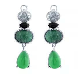 Серьги с английским замком из серебра SE2294_SR_AG_AW_OX_WG