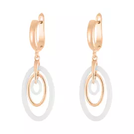 Серьги с английским замком из серебра TC-E00045-W-G-X-X-X