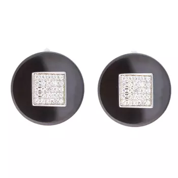 Серьги с английским замком из серебра TC-E00177-B-W-X-X-W