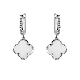 Серьги с английским замком из серебра TC-E00206-W-W-X-X-W