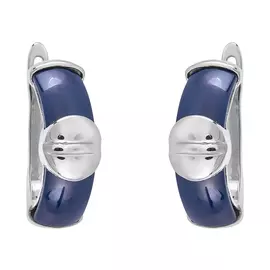 Серьги с английским замком из серебра TC-E00441-Вl-W-X-X-X